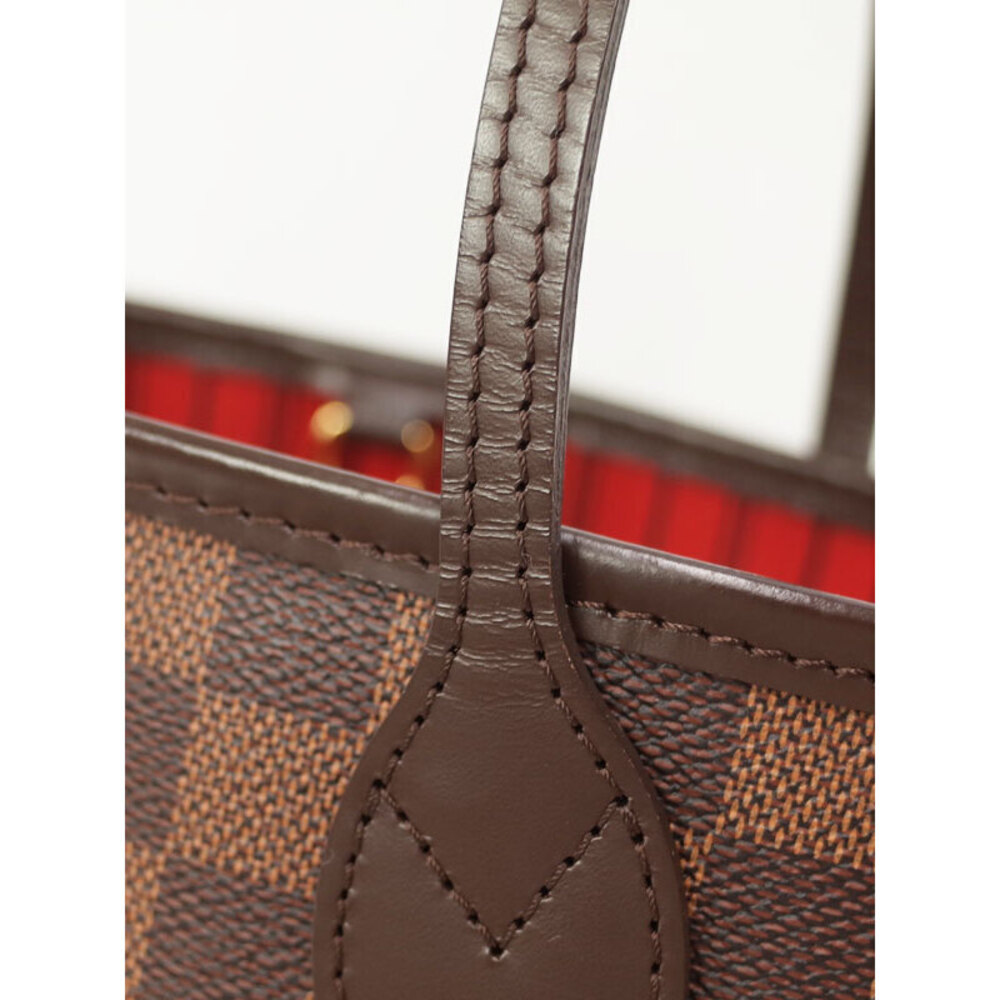 Louis Vuitton Damier Ebene Bag Neverfull Tote Brown - Picture 4 of 8